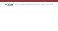 Desktop Screenshot of gimenoconstruccion.com