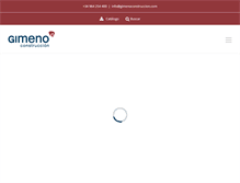 Tablet Screenshot of gimenoconstruccion.com